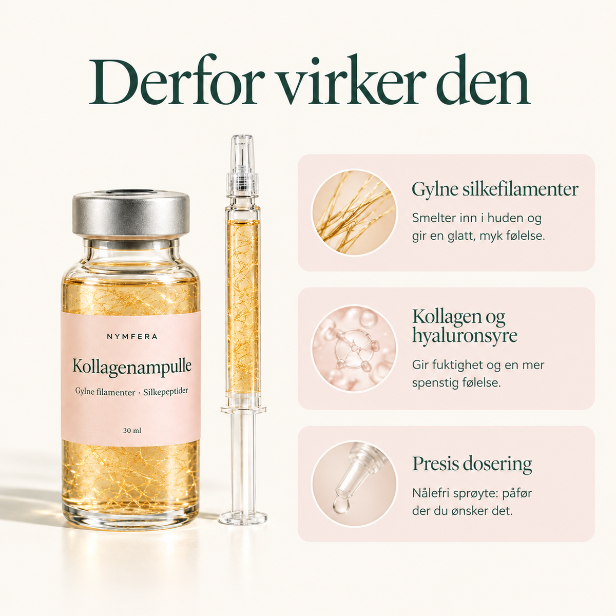 Derfor virker Nymfera kollagenampulle