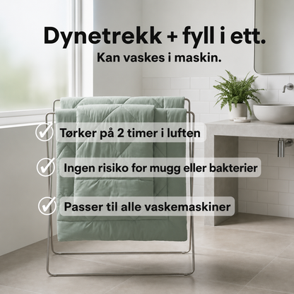 EasySleep® 2-i-1-dyne med hurtigtørkende teknologi som gjør sengetøy unødvendig